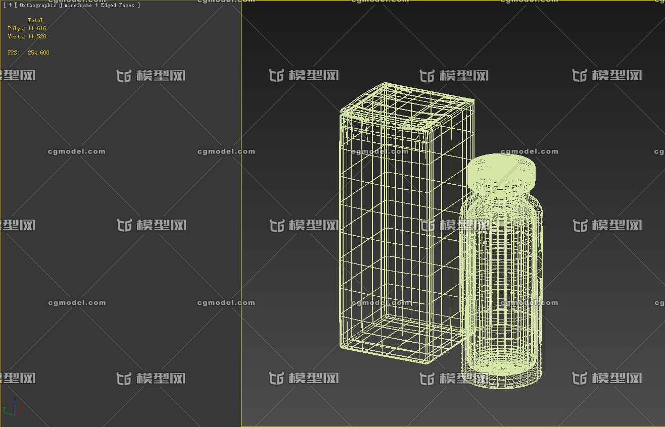 口服液 药 医药瓶_暗夜勇士作品_生活用具其他_cg模型网