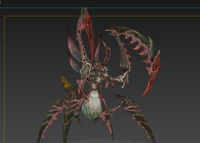 怪物螳螂昆虫动画绑定次时代