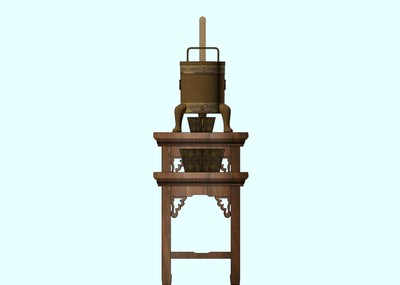 【古计时器】西汉青铜水钟/漏刻/漏壶模型-工业设备模型库-3ds Max(.max)模型下载-cg模型网
