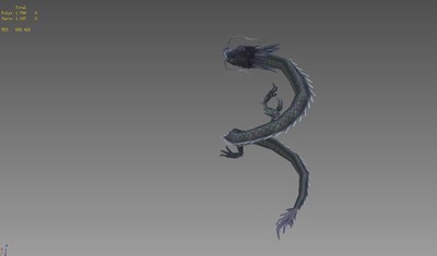 中国风武侠仙侠_场景动画文件_中国龙fbx动画_飞龙场景特效_主城配件