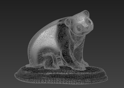 高精熊猫摆件 摆件工艺品 现代工艺品 熊猫模型 动物摆件 礼品摆件 3d