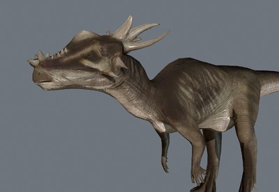 冥河龙 白垩纪晚期恐龙 有骨骼的恐龙_judyzhang作品_动物恐龙_cg模型