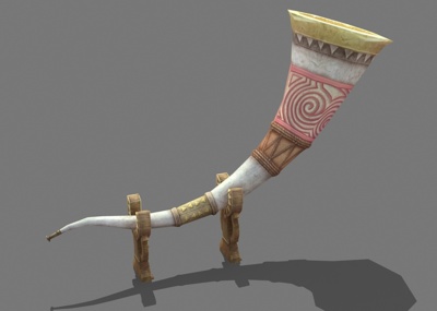 西方中世纪号角大号角兽角