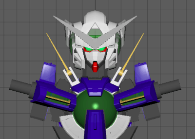 3d打印能天使高达头部