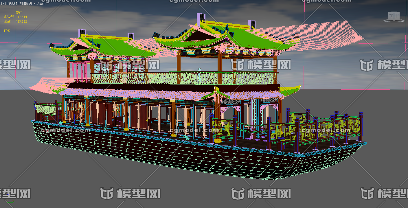 船,中国船,客船,仿古船,游览船,画舫船_船长豆豆作品_船艇古代船/仿