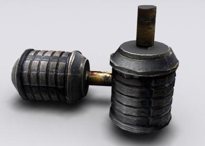 手雷军事武器地雷武器有材质有贴图