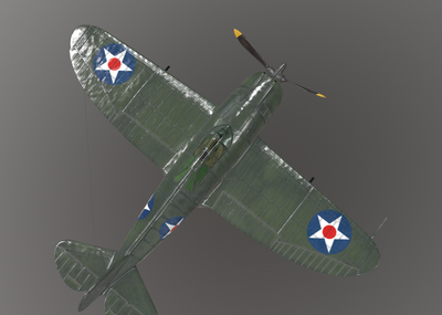 二战名机系列 p43 民国国民党空军 p-43 飞虎队 枪骑兵 战斗机 抗日