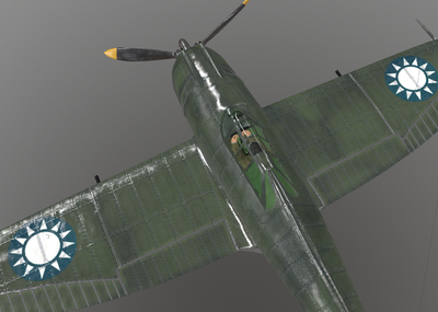 二战名机系列 p43 民国国民党空军 p-43 飞虎队 枪骑兵 战斗机 抗日