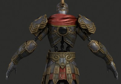 罗马双面战神   写实古罗马机械士兵   【有绑定】次世代 罗马将军