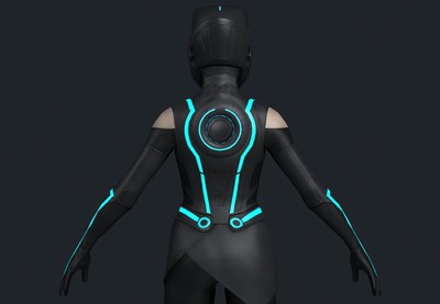 创:战纪 女主葵拉 套装 电子世界争霸战 女主角 科幻风格 战衣 头盔