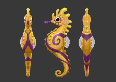 可爱的海马深海海马海马怪