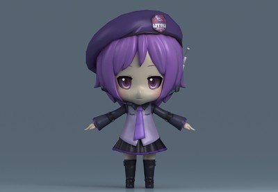 卡通手办 日本超_436437作品_人物孩子-女人物孩子-女_cg模型网