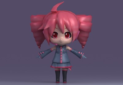 卡通手办 日本超_436437作品_人物孩子-女人物孩子-女_cg模型网