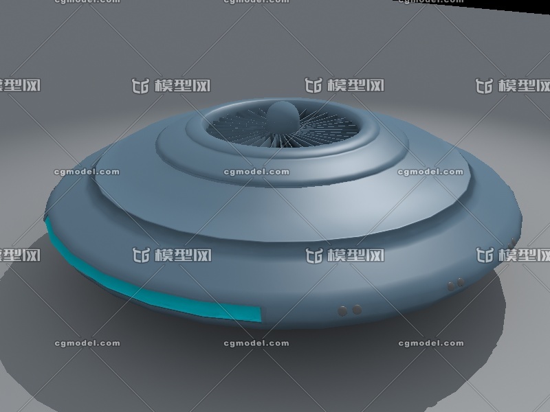 圆形的飞碟形飞行器模型-宇宙飞船模型库-3ds max(.