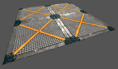 5种风格的科幻面板 scifi 科幻场景部件 无缝循环贴图 地面 通道