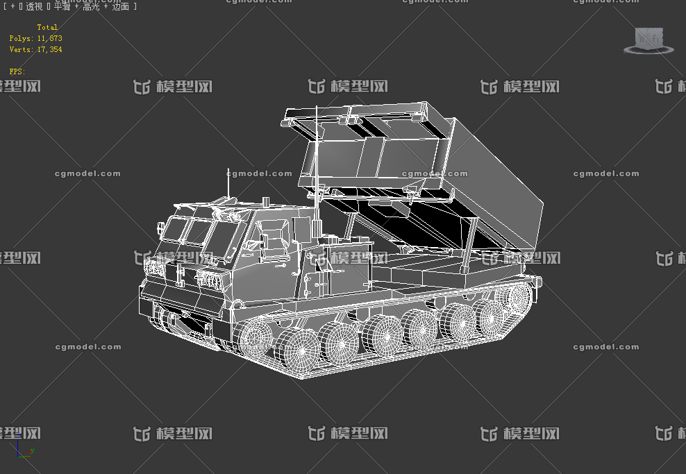 美国的大火箭炮_zhangwei904101968作品_车辆装甲车/坦克_cg模型网