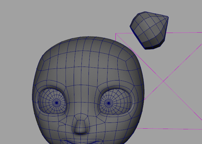 原创带步骤卡通萝莉小女孩maya模型 玛雅建模作业带12个步骤源文件