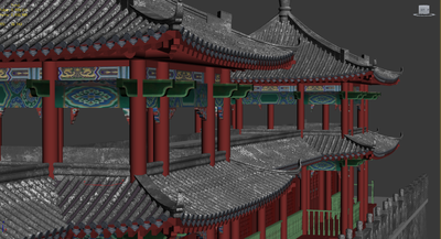 玄武门-城门楼模型-历史建筑模型库-3ds Max(.max)模型下载-cg模型网