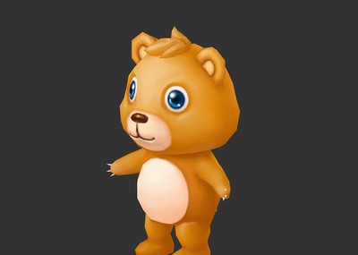 卡通q版手绘小熊