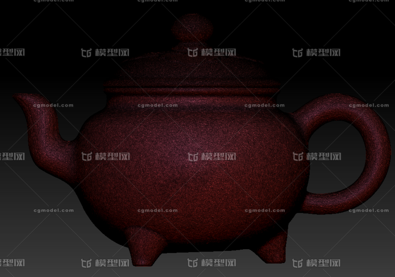 茶壶紫砂壶模型