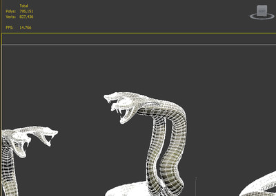 高精度—蛇雕像—毒蛇—蛇姿势—多方位 —多poss