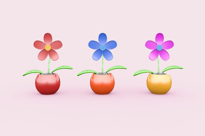 花 卡通花 产品花 q版花 花朵 动画花