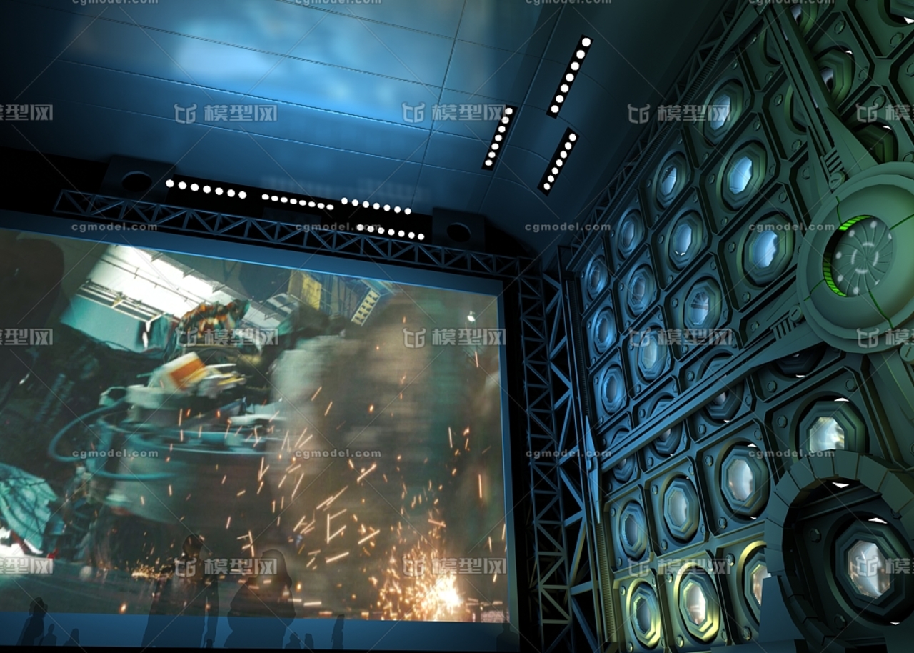 游戏 变形金刚 机械胶囊座舱 数码多媒体 科技馆-城市活力中心-游戏