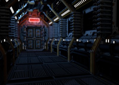 VR科幻走廊场景 写实科幻通道模型-科幻场景模型库-Maya(.ma/.mb)模型下载-cg模型网