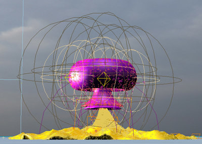 3dmax模型核爆蘑菇云