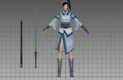 武侠风 女侠模型-女人模型库-3ds Max(.max)模型下载-cg模型网