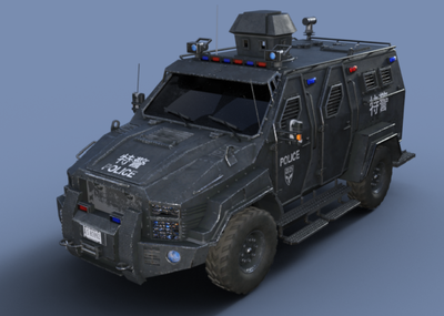 高清特警装甲车,4k 贴图,含swat警车贴图 含3dsmax和fbx 格式