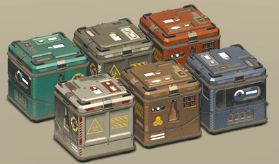 6款高质量次时代科幻机械箱子保险箱fbx通用格式