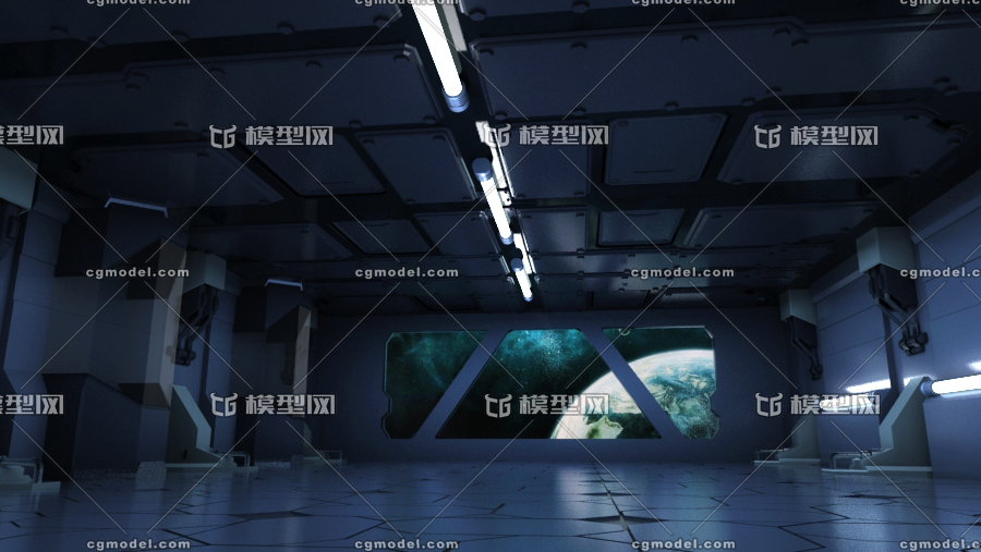 空间站通道 科幻场景模型-科幻场景模型库-3ds Max(.max)模型下载-cg模型网