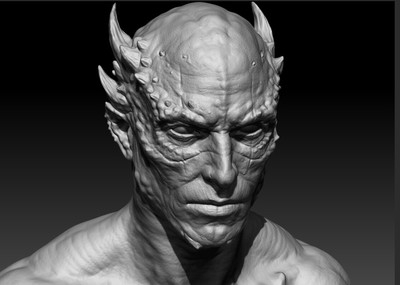 怪物 怪物 怪物半身像 高模 怪兽 人形怪兽人 体 怪物人体 男人 怪物