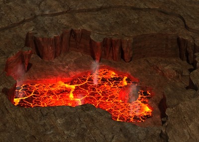 岩漿 活火山 火山噴發 火海 自然奇觀 地獄 火山火山口 地面開裂 岩漿