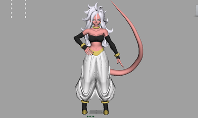 点个赞呗人造人21号的共生体魔人形态