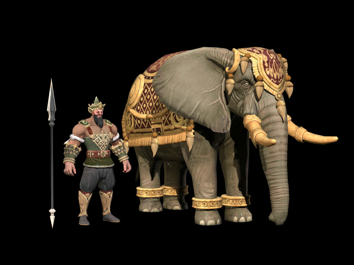摩揭陀国象兵次世代象兵印度士兵