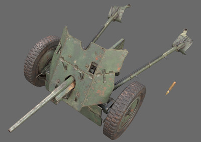 高质量 反坦克炮 pak37战防炮 次世代大炮 战车防御炮 纳粹德国 火炮