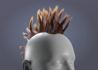 金属朋克发型叛逆极端的发型