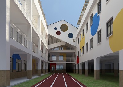 幼儿园屋顶 足球场 游乐场 植物园地 早教中心 小学 学校 屋面设计