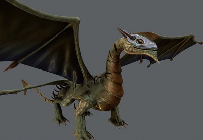 四翼飞龙【带绑定动画】     魔幻飞龙     驯龙高手    西方飞龙