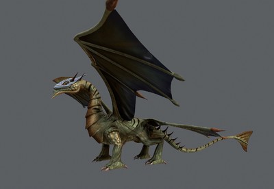 四翼飞龙【带绑定动画】     魔幻飞龙     驯龙高手    西方飞龙