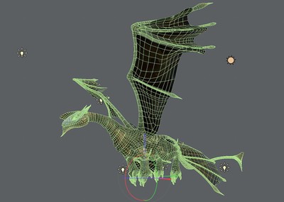 四翼飞龙【带绑定动画】     魔幻飞龙     驯龙高手    西方飞龙