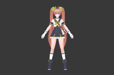 风格卡通动漫美少女 小女孩 小_skjbill作品_人物孩子-女_cg模型网