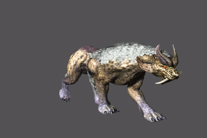 次世代豹子远古生物长牙豹子花豹