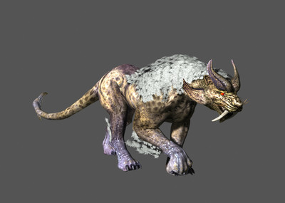 次世代豹子远古生物长牙豹子花豹