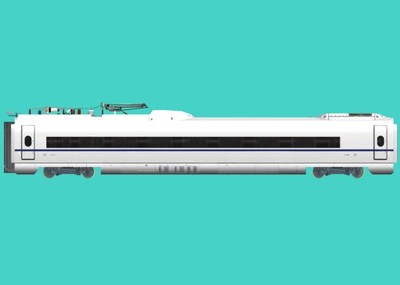 crh380b型动车高铁模型