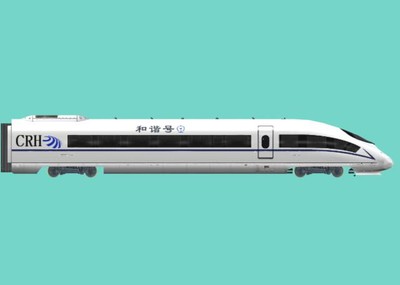 crh380b型动车高铁模型