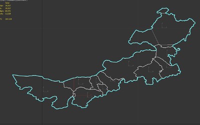 内蒙古地形模型 3d地图模型