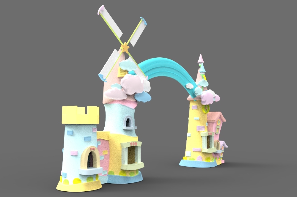 门头 大门 卡通乐园 游乐场 玩具 游乐园 公园 效果图 规划 卡通 儿童